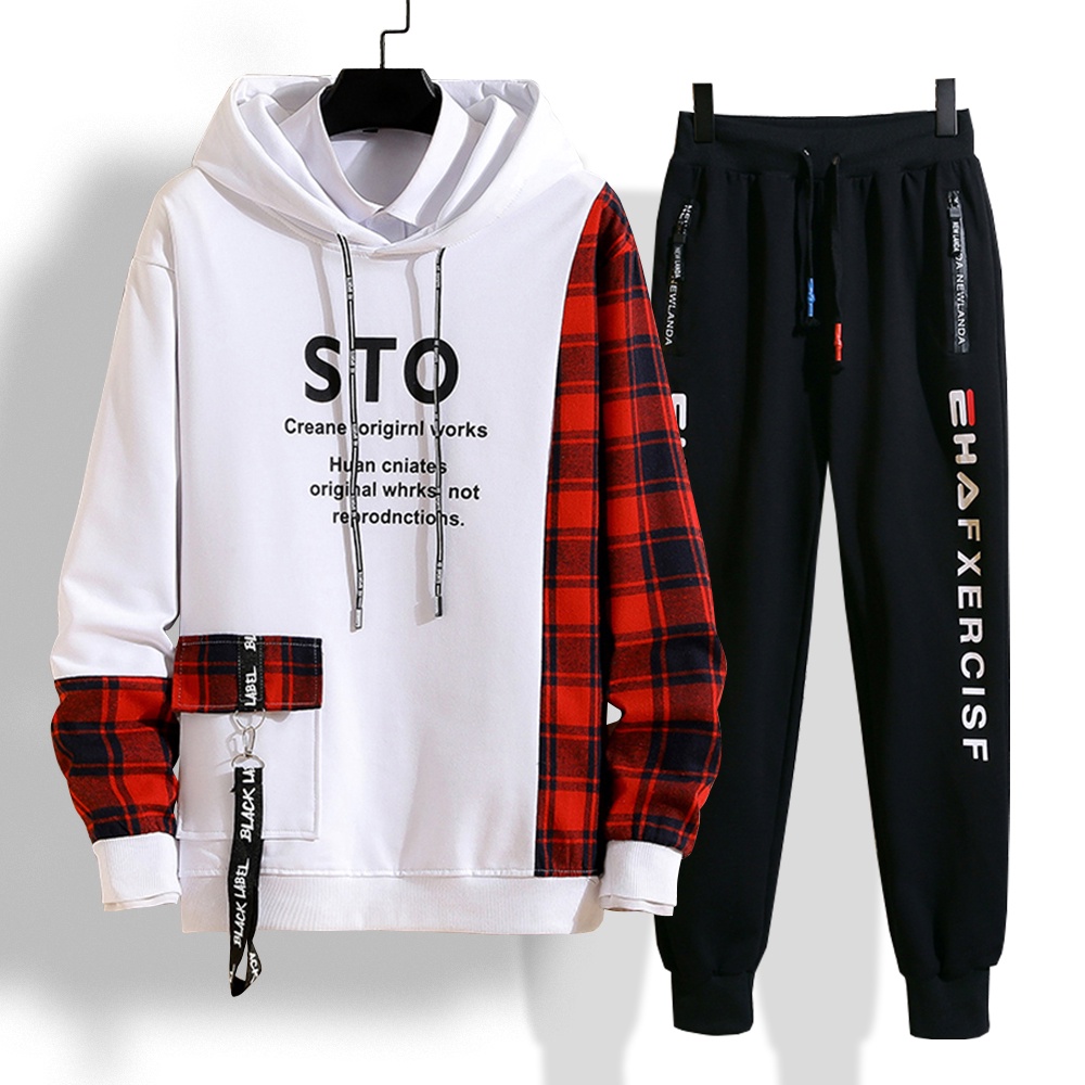Bộ Quần Áo Nỉ Nam Thu Đông Áo Hoodies STO Mũ Trùm Đầu Kết Hợp Quần Jogger Bo Gấu ZENKODLMEN SET NAM 90000122