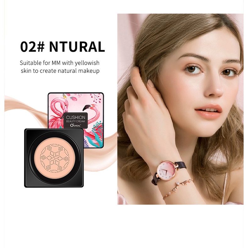 Gouache Foundation, mịn và sáng, kiểm soát dầu, che khuyết điểm, sẹo, siêu chống thấm nước, không bết dính, cọ tích hợp