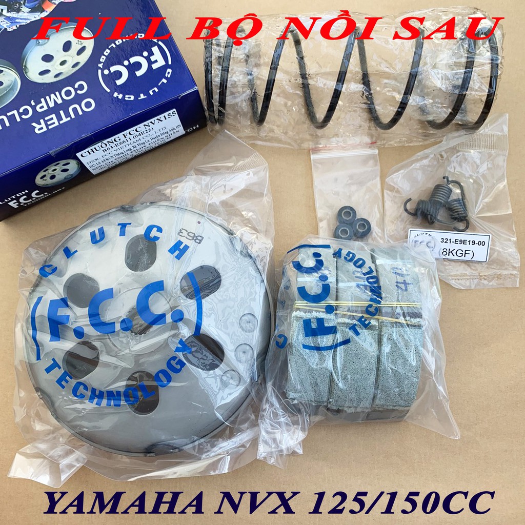 Full bộ nồi sau Yamaha NVX 125/150 - Tăng tốc và chống rung ga đầu