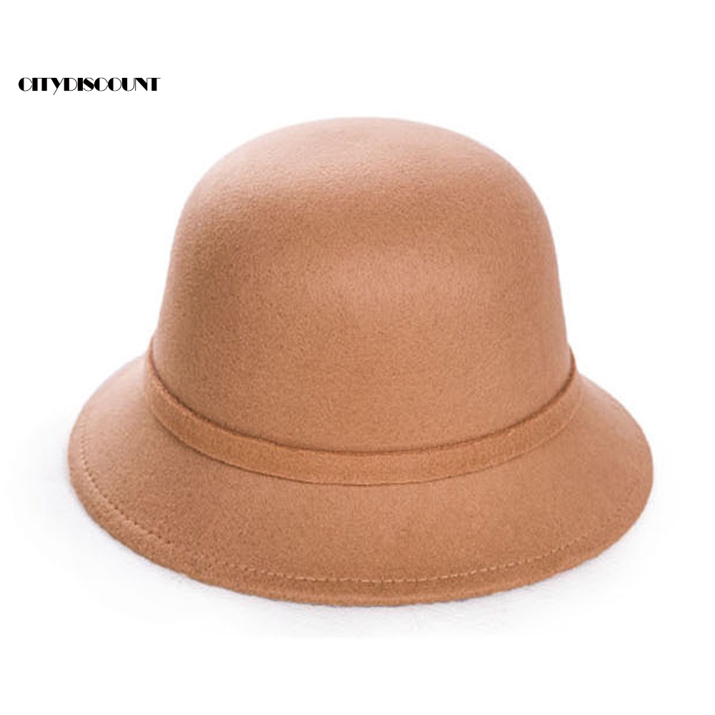 Mũ Len Màu Trơn Giữ Ấm Đính Nơ Thời Trang Cho Nữ