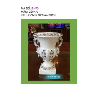 Bình hoa composite dáng cúp số 73 cao 32cm