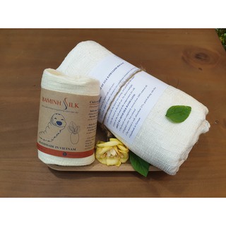 COMBO Set khăn mặt và khăn tắm tơ tằm cho trẻ em