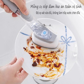 Cọ xoong nồi kèm bình xịt cao cấp đánh bay mọi vết bẩn 00227
