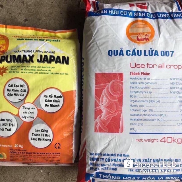 Phân hữu cơ vi sinh QUẢ CẦU LỬA 007