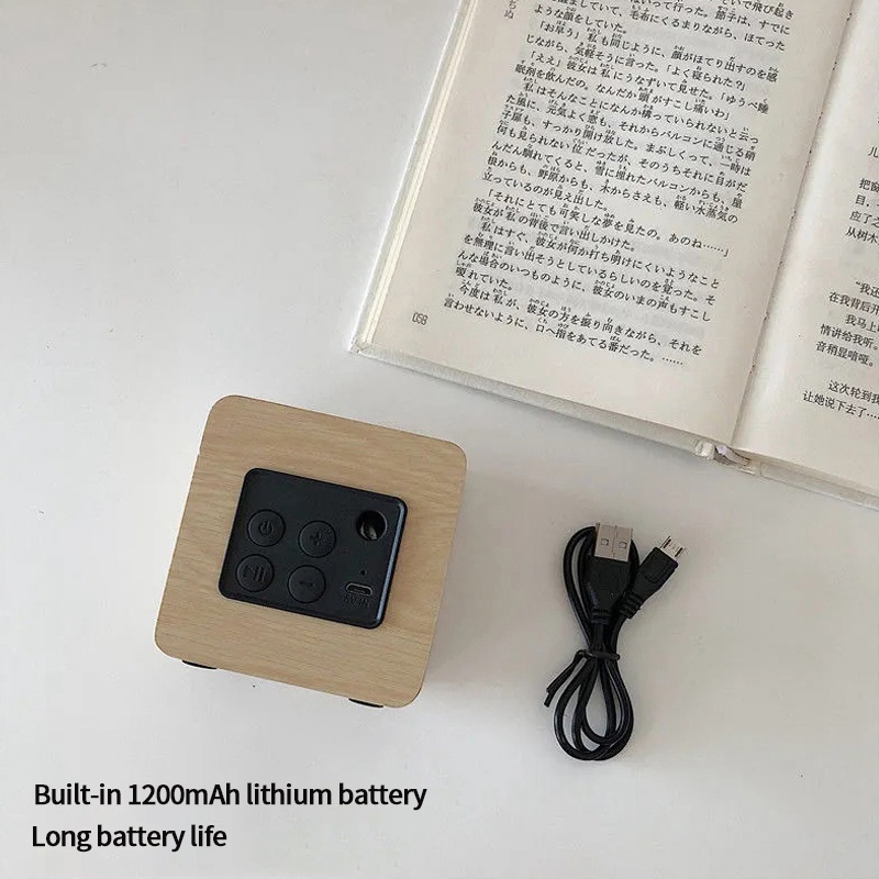 Loa Bluetooth Không Dây Mini Hình Vuông Nhỏ Gọn Thích Hợp Làm Quà Sinh Nhật