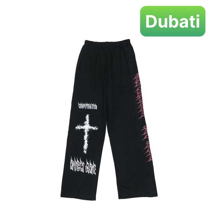 QUẦN JOGGER NAM NỮ UNISEX CHẤT NỈ DÀY DA CÁ ỐNG SUÔNG RỘNG THÊU LỬA RÚT DÂY TREND HÀN QUỐC SÀNH ĐIỆU -DUBATI FASHION