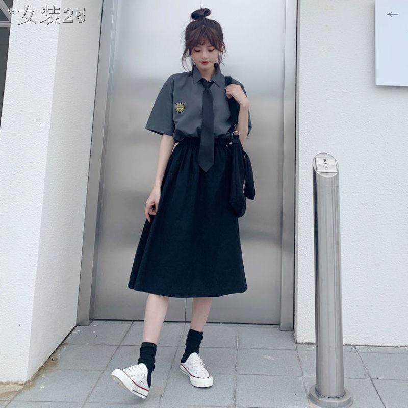 Đại học phong cách lớp quần áo sơ mi mùa hè phù hợp với váy jk đồng phục chính hãng dài rộng rãi ngắn tay nữ si | BigBuy360 - bigbuy360.vn