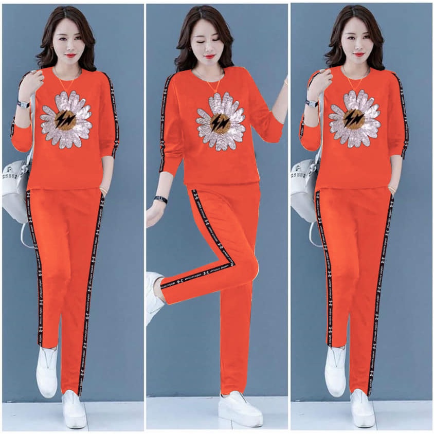 Set Bộ Tay Dài Hoa In Nhũ(40~70kg)- Hàng Y Hình