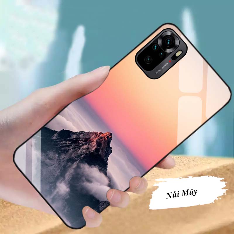 Ốp Lưng XIAOMI Redmi Note 10, Note 10s, Note 10 Pro, Note 10 5G  Mặt kính cường lực Cao Cấp, Sang Trọng