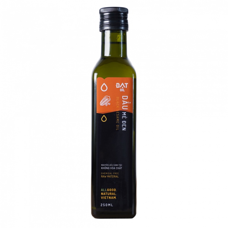 Dầu mè đen nguyên chất Đạt Oil, hoàn toàn tự nhiên, không phụ gia chất bảo quản - 250ml