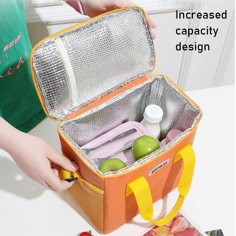 Only HOUSE Túi Đựng Hộp Cơm Trưa Lá Nhôm Cách Nhiệt Cỡ Lớn Giữ Ấm Tươi Mới Dùng Khi Đi Dã Ngoại O