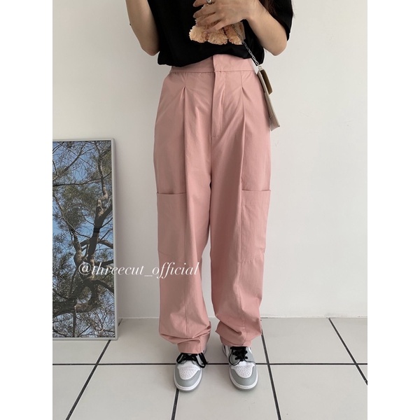 [pass thanh lý] quần kiểu Hàn Quốc ulzzang hiphop năng động màu hồng