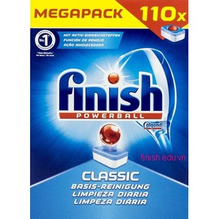 Viên rửa bát Finish Megaback 110 viên