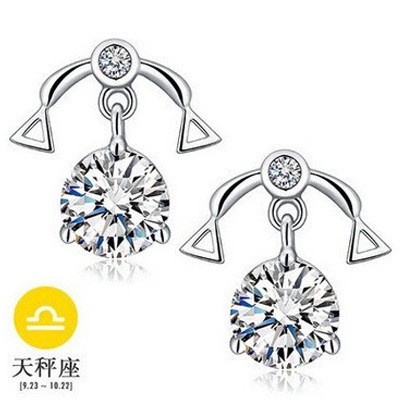 Khuyên Tai Nữ Mạ Bạc Thời Trang Châu Âu