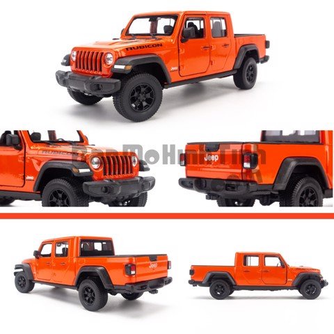 Mô hình xe Jeep Wrangler Rubicon, Gladiator, Renegade Trailhawk 1:24