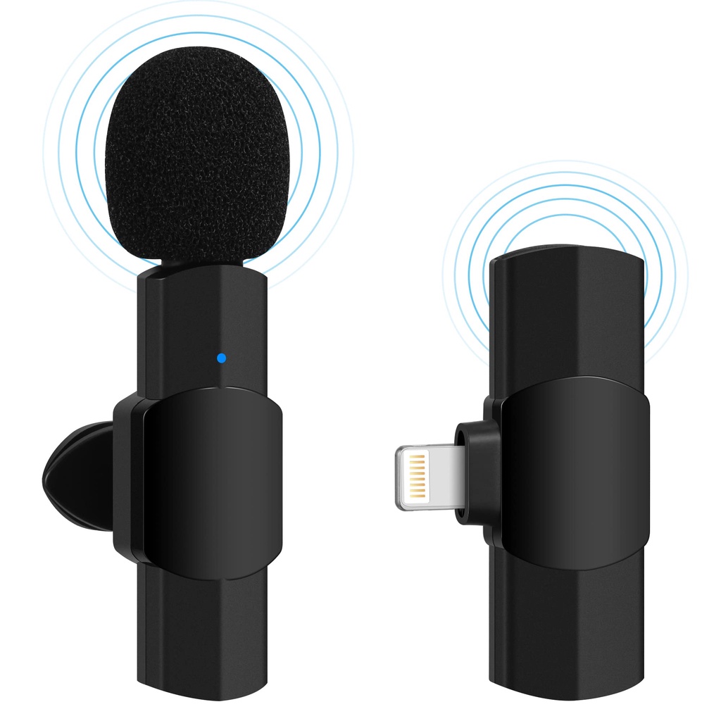 Micro mini Không Dây Cho iPhone iPad Android Lavalier Để Quay Video Ghi Âm Trực Tiếp