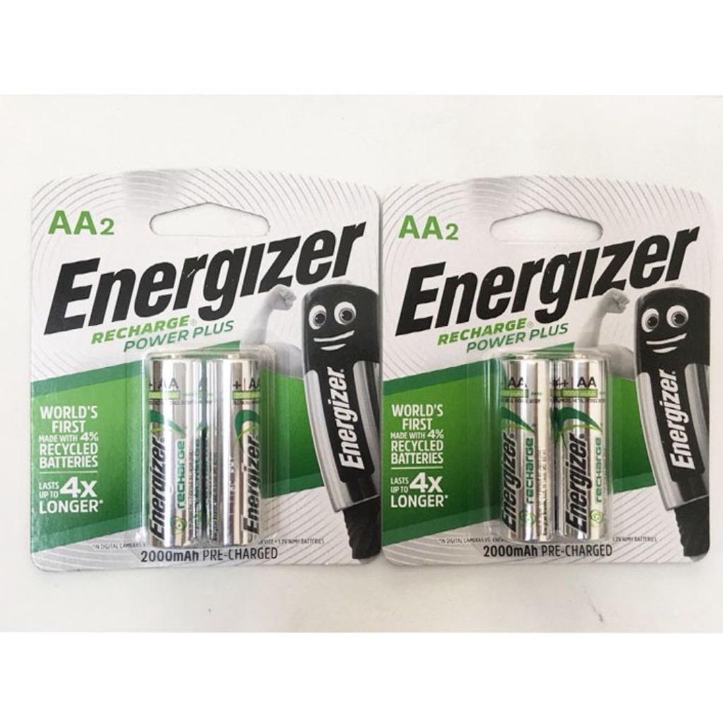 Combo 4 viên pin sạc Energizer AA 2000mAh - Made in Japan [CHÍNH HÃNG]