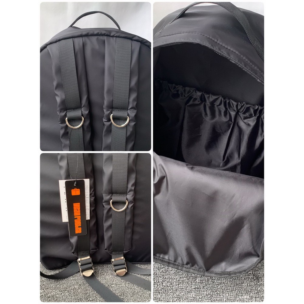 Balo Mastermind World logo embroidery black backpack