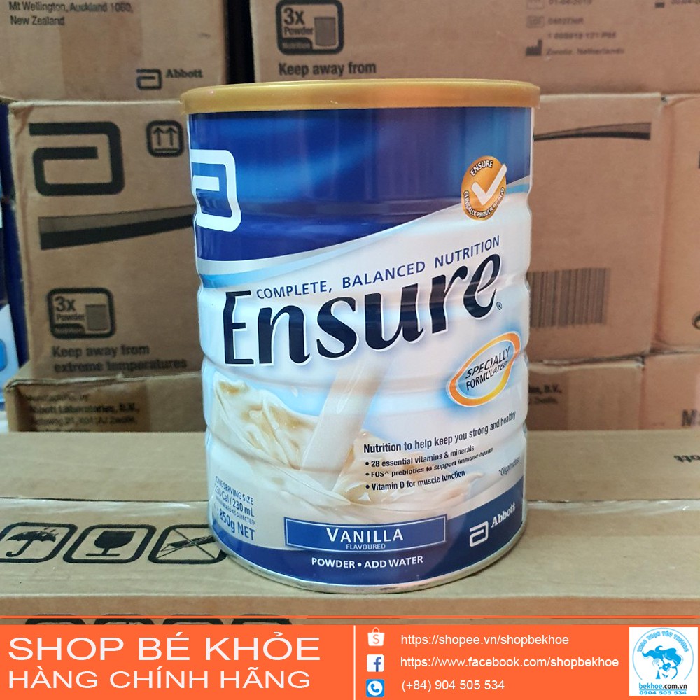 Sữa Ensure Úc - Ensure Vani Complate Balanced Nutrion 850g