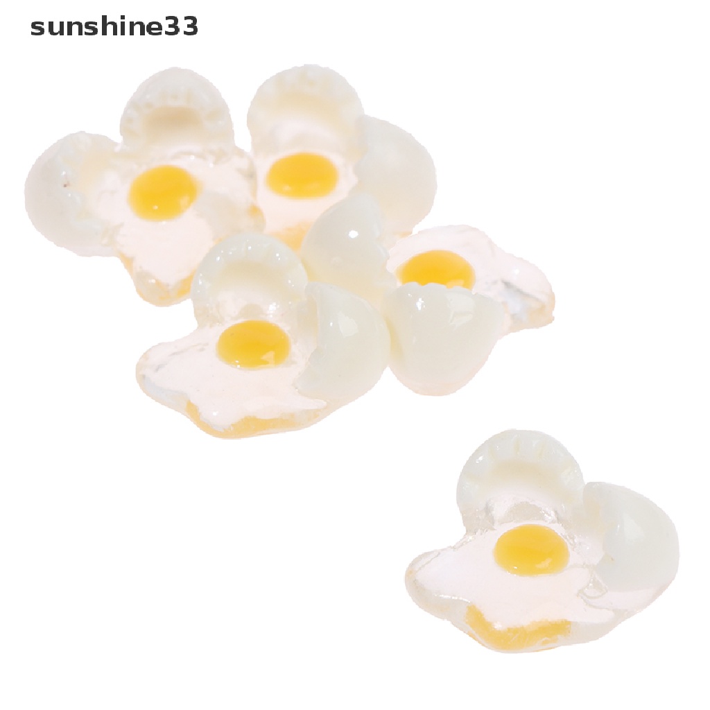 SU 5pcs 1:12 Dollhouse Miniature Mini Broken Egg Model DIY Kitchen Toys Accessories n