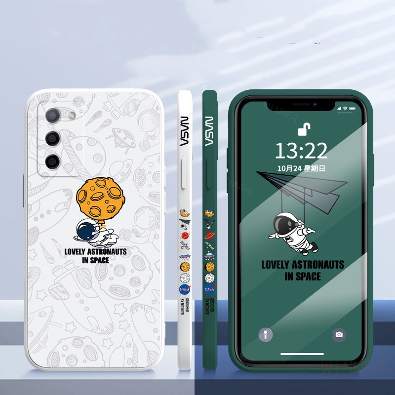 Ốp Lưng Samsung A03S A02S A01 A10 A11 A20S A21S A31 A51 A50 A50S A30S A10S A02 A750 A7 2018 A30 A20 A71 M62 M10S F62  Ốp Điện Thoại In Hình Phi Hành Gia/Không Gian Cho tkr