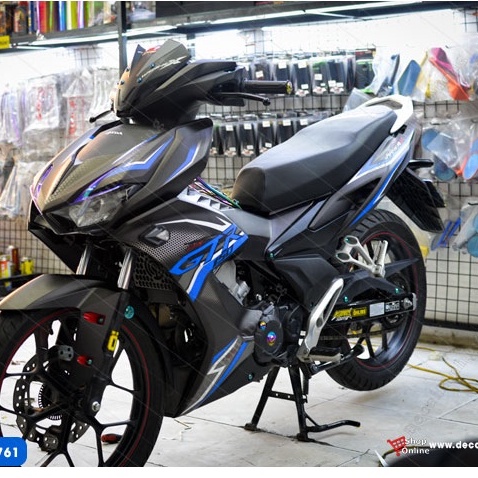 Tem Trùm Winner X V2 Xanh Đen Nhám Đơn Giản Mà Chất