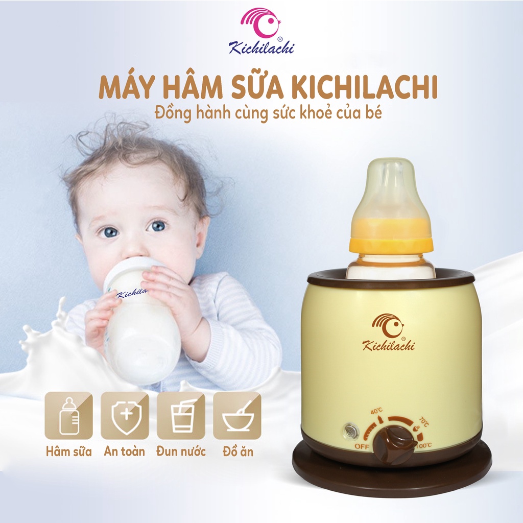 Máy Hâm Sữa, Ủ Sữa Đơn Cho Bé Kichilachi - Fatz - Moaz Bebe 4 Chức Năng Hâm Sữa, Ủ Sữa, Hâm Thức Ăn Và Tiệt Trùng