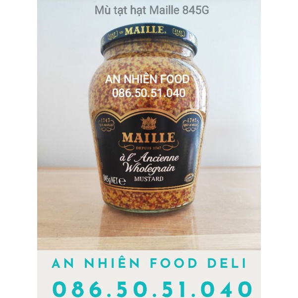 Mù Tạt Hạt Dijon Maille lọ to 845 Gram