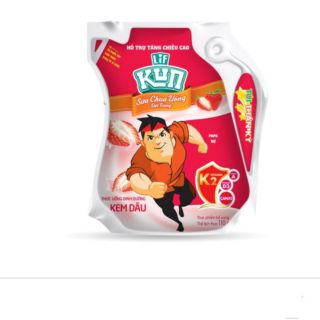 THÙNG 24 GÓI SỮA TRÁI CÂY LIF KUN GÓI 110ML