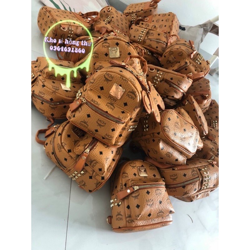 Balo MCM mini thời trang nâu❣️Freeship❣️