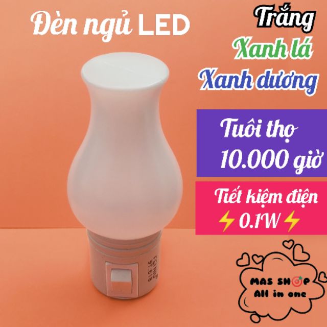 Đèn ngủ LED tiết kiệm điện 1W Hình đèn dầu