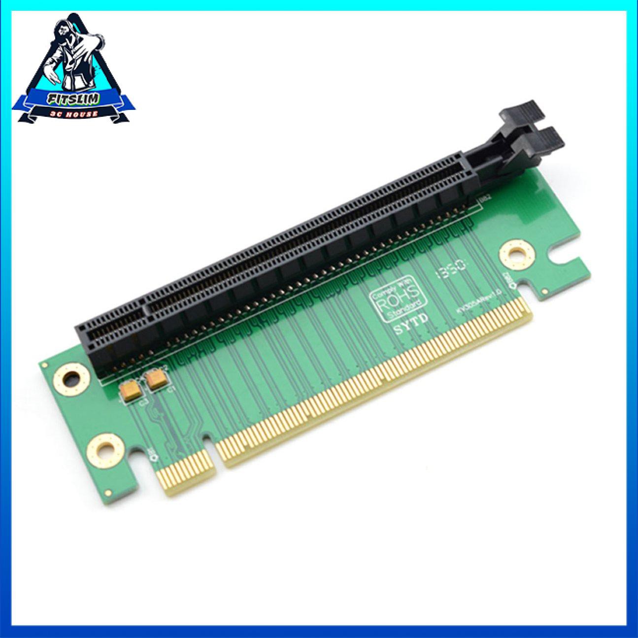 Thẻ tăng tốc bộ điều hợp PCI-E Express 16X 90 độ cho khung máy chủ máy tính 2U