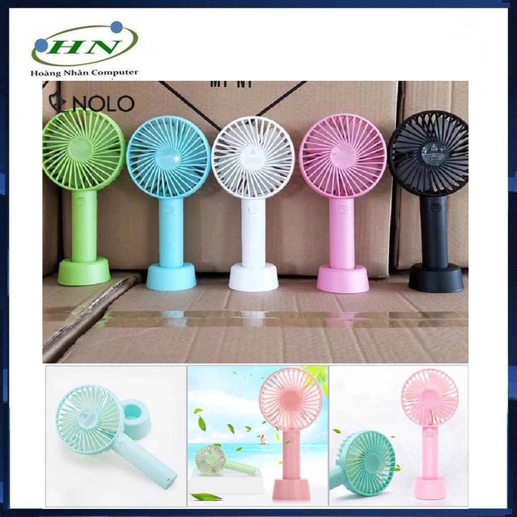 Quạt cầm tay - Quạt sạc tích điện có chân đế để bàn tiện dụng