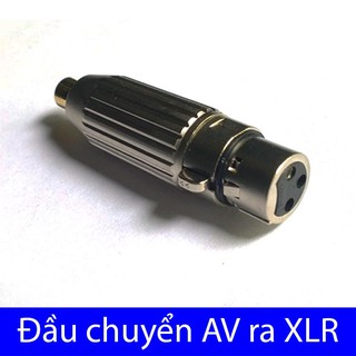 Đầu jack chuyển AV/RCA ra XLR đầu âm (AV/RCA female ra XLR female)