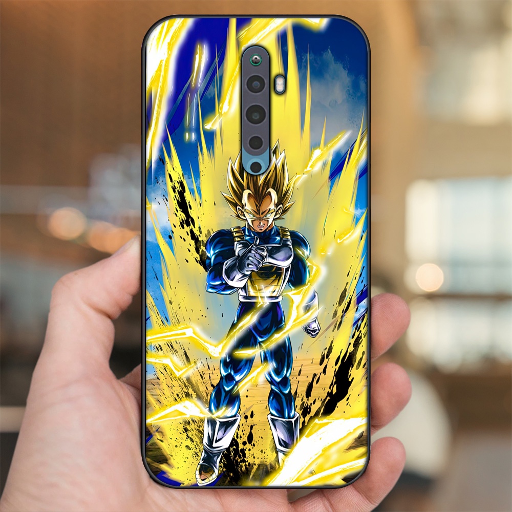 Ốp lưng Oppo Reno 2F viền đen in hình Vegeta Dragon Ball