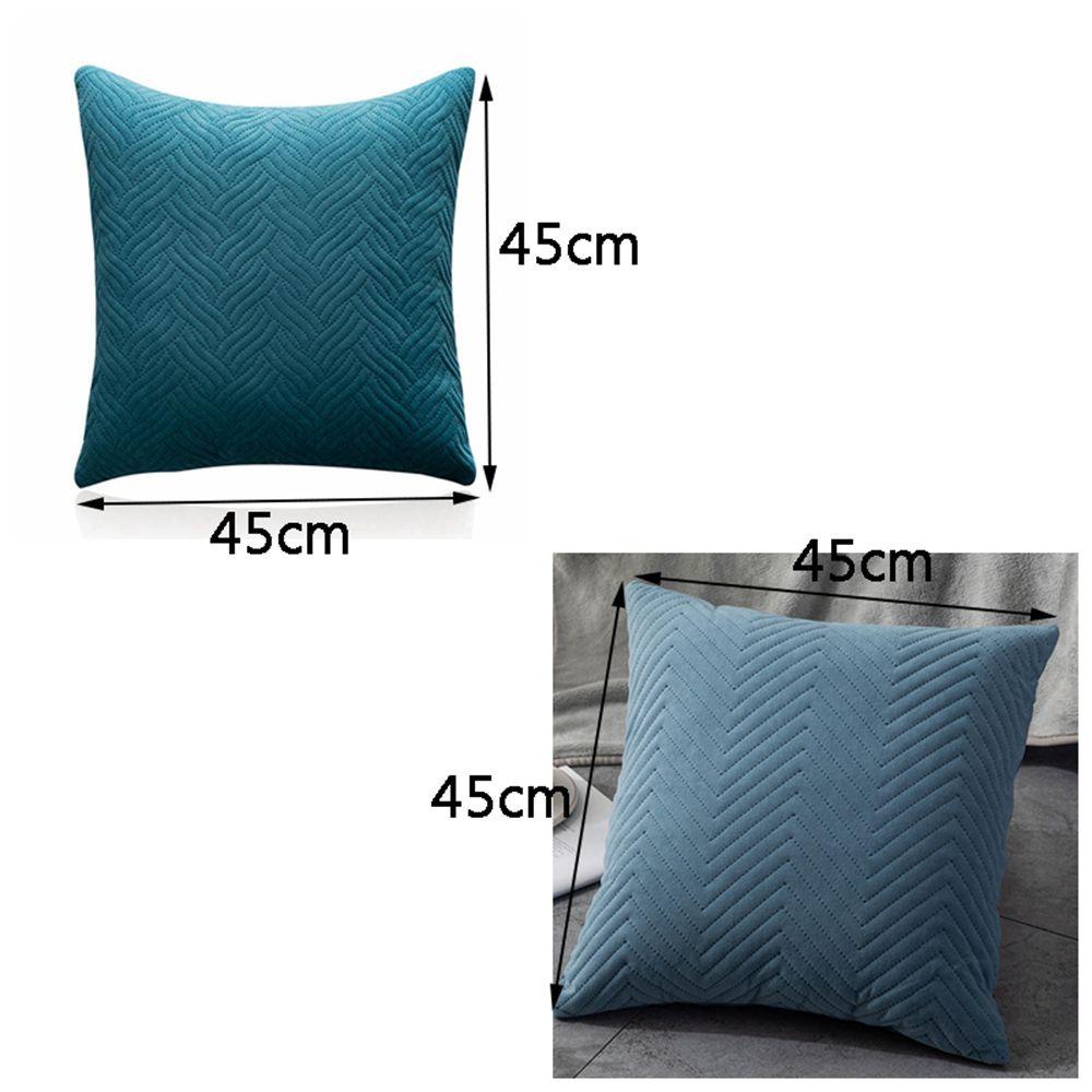 1 Vỏ Gối Màu Trơn Bằng Vải Nhung Đơn Giản Hiện Đại