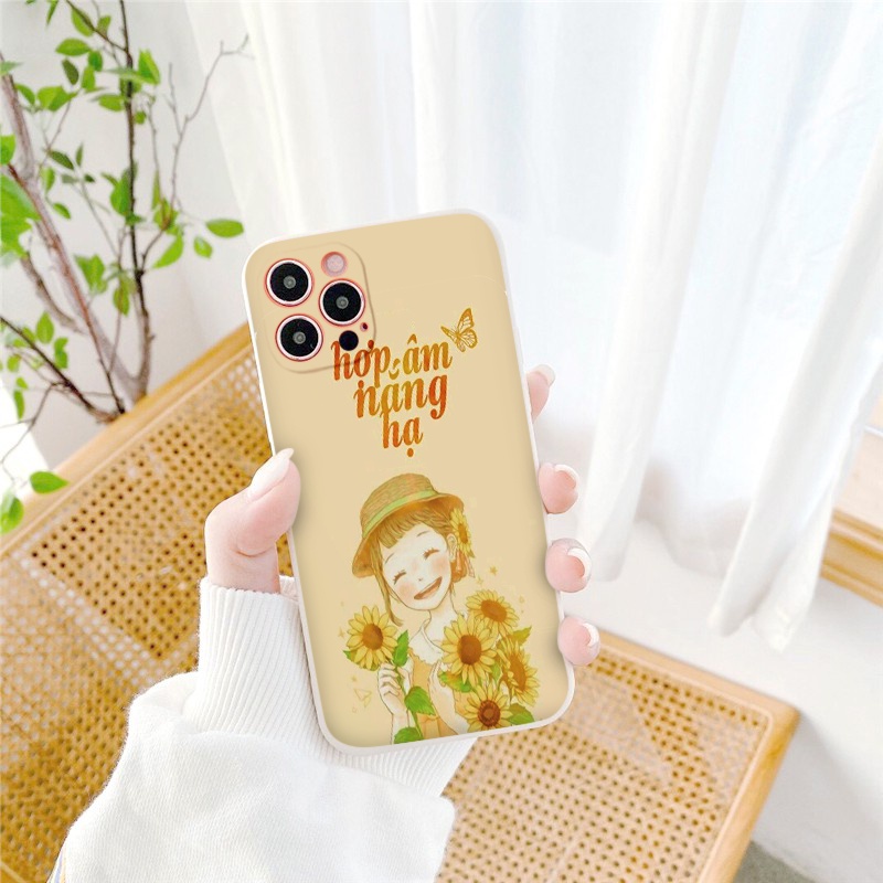 Ốp lưng iphone viền vuông hợp âm nắng hạ yên bình chống sốc ốp iphone x/xr/xsmax/6/7/8/plus/se2020/11/13/pro/6s BVC