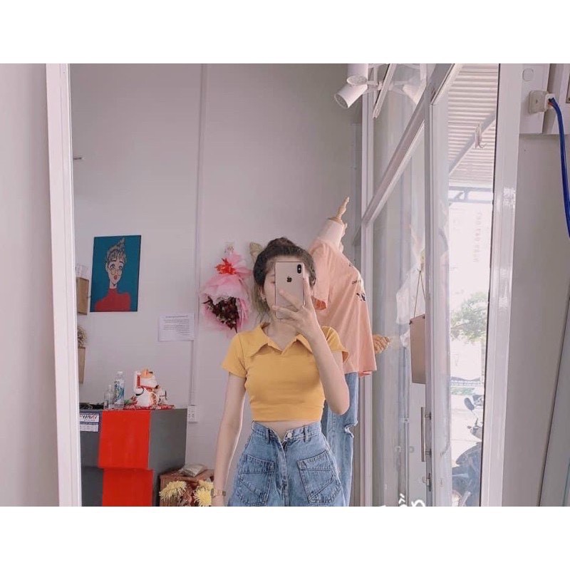 ÁO THUN POLO CROTOP, ÁO THUN NỮ CỔ TRỤ