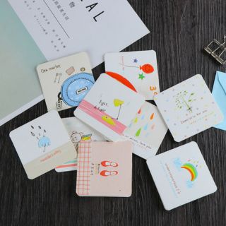 Thiệp cầm tay mini kt 7*7cm