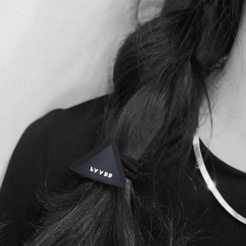 Dây Cột Tóc Cao Su Màu Đen In Chữ VANES1 Thời Trang Mùa Hè