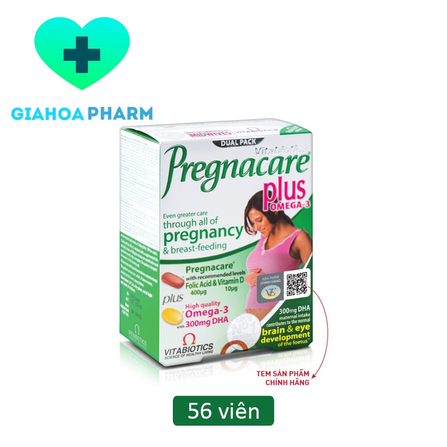 [CHÍNH HÃNG] Viên uống Pregnacare Plus Omega 3 bổ sung vitamin, khoáng chất, dinh dưỡng cho phụ nữ mang thai, cho con bú