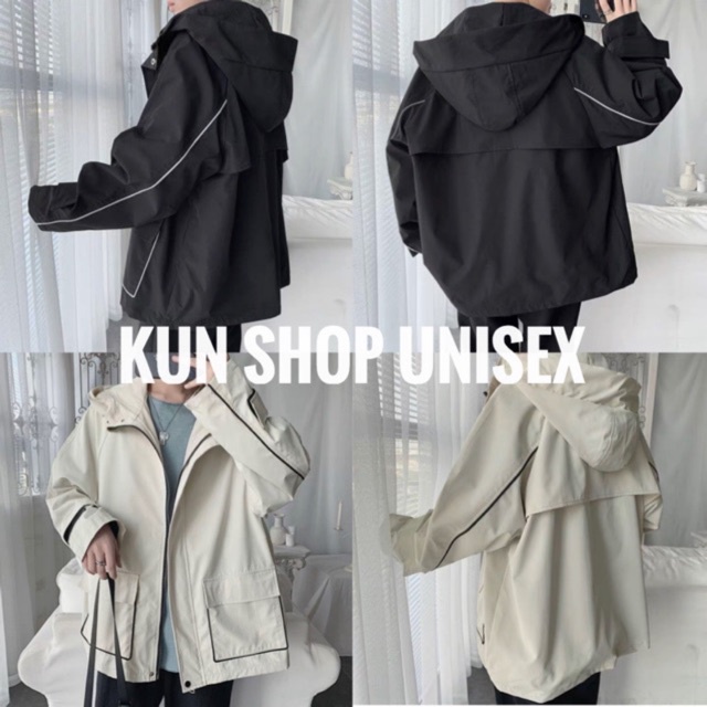 Áo khoác dù Sọc Túi hộp 🎀 vải dù 2 lớp Cao cấp - HÀNG MỚI VỀ