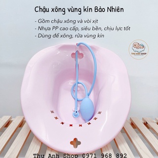 Chậu xông tặng kèm vòi xịt rửa vùng kín Bảo Nhiên