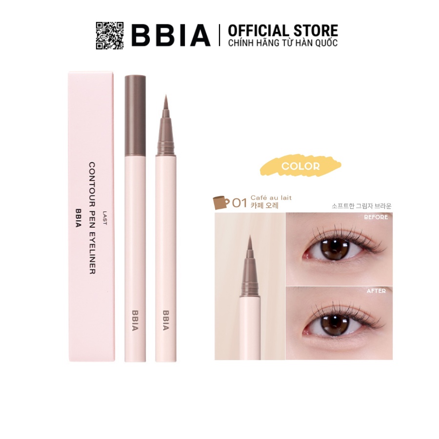 Bút kẻ bọng mắt Bbia Last Contour Pen Eyeliner 0.6g - Bbia Official Store