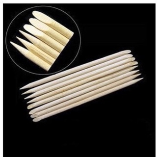 Que gỗ làm nail box, đẩy da chết, tháo móng (2 cây)