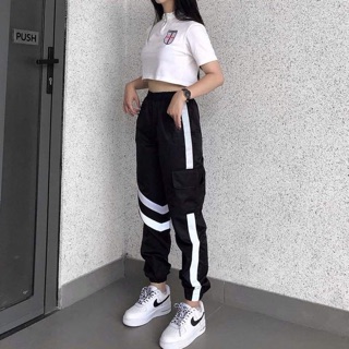 Quần phản quang 2 sọc xéo