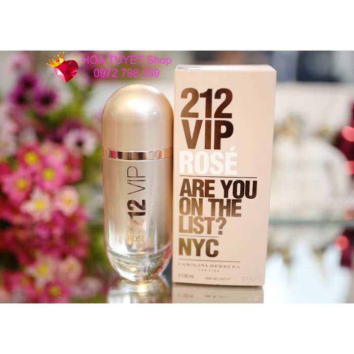 Nước Hoa Nữ 212 Vip Rosé 80Ml Eau De Parfum Của Tây Ban Nha
