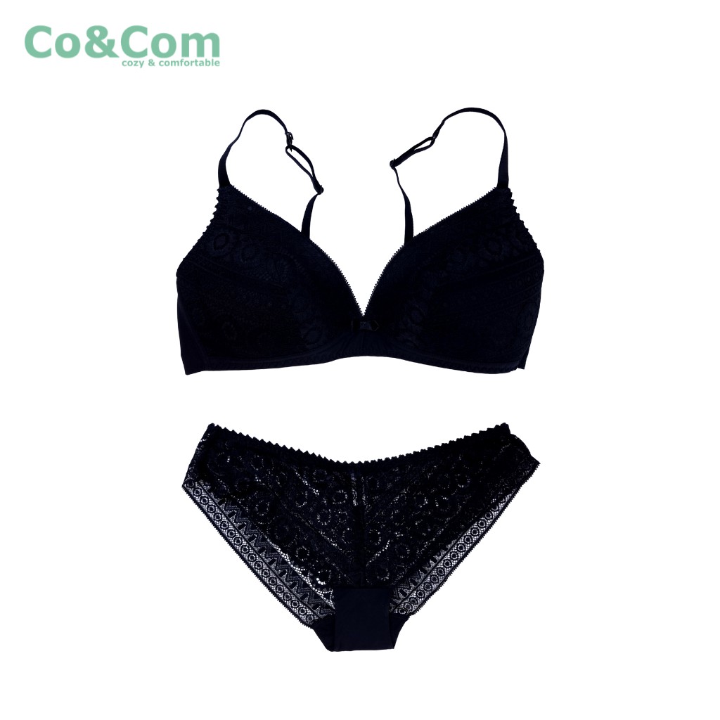 [Mã INCU50 giảm 50k đơn 250k] Bộ Độ Lót Nữ Ren Co&Com BAN826 Không Gọng, Không Đệm Mút, Mềm Mát Siêu Nhẹ | BigBuy360 - bigbuy360.vn