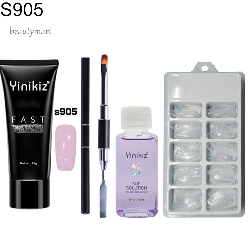 [Hàng mới về] Bộ gel đắp mỏng kèm dụng cụ làm móng chuyên dụng