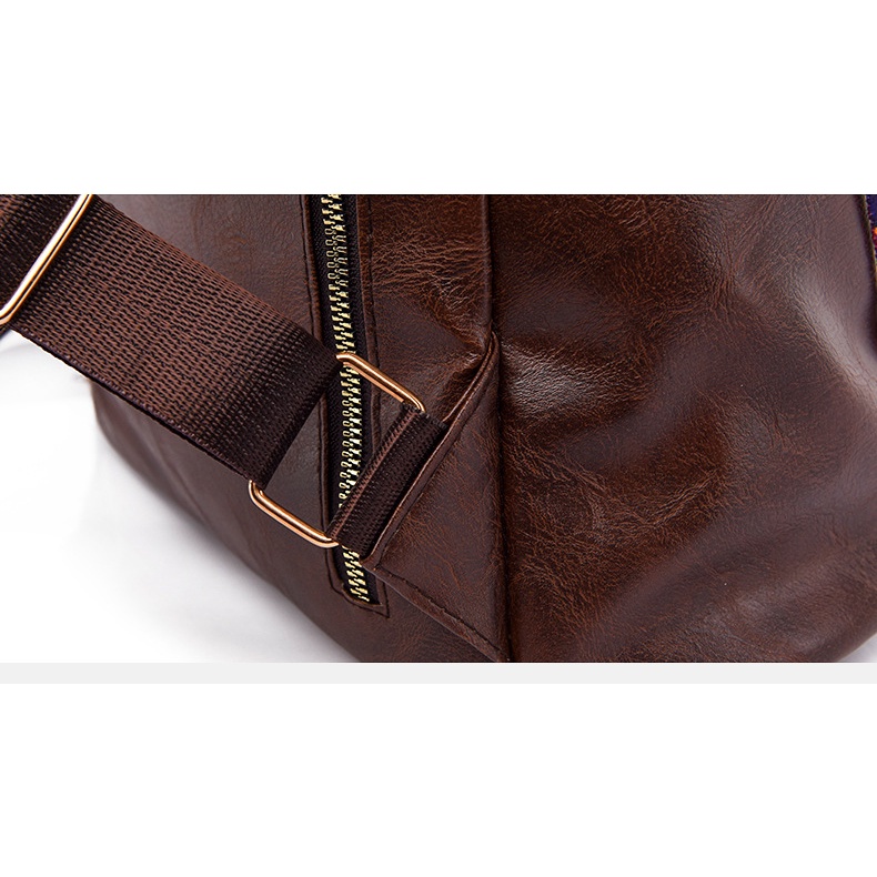 Balo vải da Chuwanglin thời trang phong cách vintage cao cấp